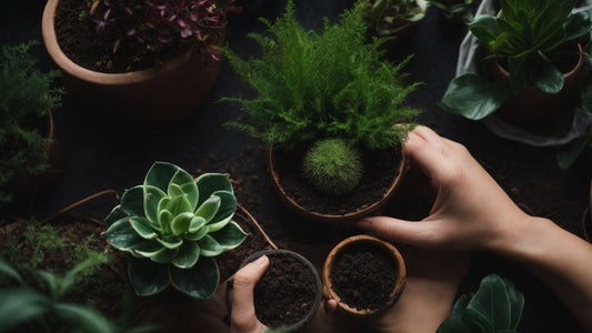 Image of a plant getting repotted, Learn How to Repot Your Houseplant 